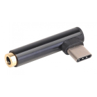 Adaptor USB Type-C (M) To 3.5mm (F) Black