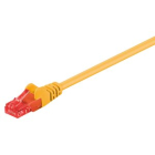 Cable UTP Cat 6 CCA 0.5m Goobay Yellow