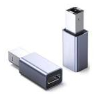 Adapter USB Type-B (M) To USB-C (F) Powertech PTH-068 Gray