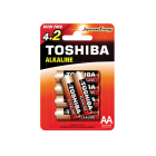 Μπαταριές Αλκαλικές Toshiba Entry Level LR6 AA 6pcs