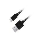 Cable Micro USB 2.0 1m Fabric Βraided Μαύρο
