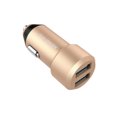 Charger Adapter Car iMyMax 5V/4,8Α Smart IC 2 Usb Gold