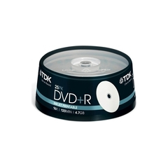 DVD-R TDK 120M 16X 4.7GB Cake 25τεμ.