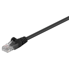 Cable UTP Cat 5e Goobay CCA 27AWG PVC 2m 68647 Black