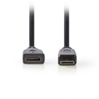 Cable HDMI Mini M To HDMI F 0.20m.Black