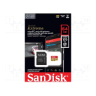 Κάρτα Μνήνης SD Extreme microSDXC 64GB Class 10 U3 V30
