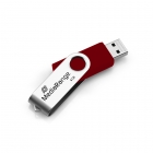USB Flash Drive 2.0 MediaRange MR908 8GB Silver/Red