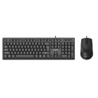 Set Keyboard & Mouse Wired Philips C234 Black