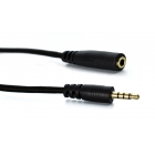 Extension Cable Jack 3.5mm (M) To 3.5mm (F) 1.5m Black