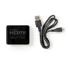 Splitter HDMI 2 Ports FHD 4K/2K 1080p 3D Black
