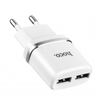 Charger Adaptor Travel Hoco C12 Dual USB 5V/2,4A White