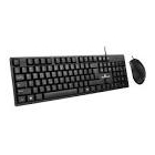 Set Keyboard & Mouse Wired Powertech PT-1075 Black