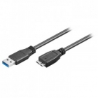Cable USB 3.0 (M) To Micro USB (M) 0.5m Black