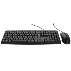 Set Keyboard & Mouse Wired Lamtech Combo Black