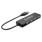 USB Hub 2.0 Orico FL01 4xUSB 2.0 30cm Black
