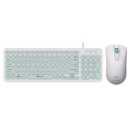 Set Keyboard & Mouse Wired Alcatroz Jellybean U2000 Wh/Mint