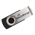 USB Flash Drive 2.0 Media Range 16GB Black/Silver
