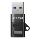 Adaptor USB 3.0 (M) To USB Type-C (F) Black
