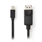 Cable Mini DisplayPort To DisplayPort Nedis 1m Black