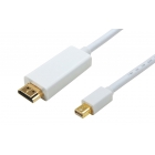 Cable Mini DisplayPort (M) To HDMI (M) Powertech 3m White