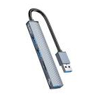 Hub USB A To 3* Usb A SD Silver