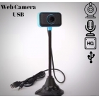 Web Camera USB With Mic Black-Blue