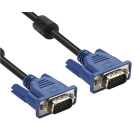 Cable VGA 15pin (M) To VGA 15pin (M) 1.5m Black