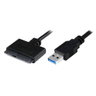 Cable Powertech USB 3.0 To SATA 0.2m Black