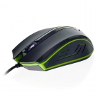 Mouse Wired Usb R-Horse QK3-E3 Black-Green