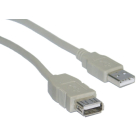 POWERTECH Καλώδιο USB 2.0 σε USB female, 5m, Gray