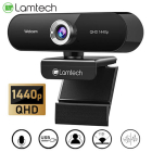 Web Camera Lamtech 1440p QHD USB With Mic Black