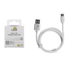 Cable Charger-Data Type-C USB 2.4A 1m Lime L01 White
