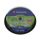 CD-RW Verbatim 8-10X 700MB Spindle 10T