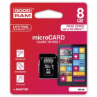 Κάρτα Μνήμης Goodram Micro SD 8GB Class10 Up To 60MB/s