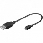 Cable OTG USB 2.0 θηλ σε USB micro B Goobay 0.20m