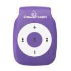 MP3 Player Powertech Rechargeable MicroSD Purple