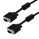 Cable VGA 15pin (M) To VGA 15pin (M) FHD 1.5m Black
