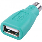 Adaptor USB 2.0 (M) To PS2 (F) Green