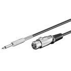 Cable Goobay XLR (F) To 6.3mm (M) 2pin 6m Black