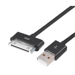 Cable Charger-Data USB 2.0 To i-Phone 4/4S 1m Black