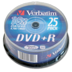 DVD+R Verbatim Cake 25τεμ.