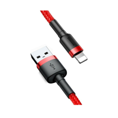 Cable Baseus Braided USB To Lightning Cable Red 2m