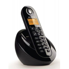 Ασύρματο Τηλέφωνο Dect Motorola C601BK Black