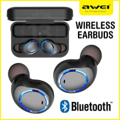 Bluetooth Handsfree Earbuds Awei Universal True Black