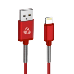 Cable Charger-Data USB σε Lightning 1m Red