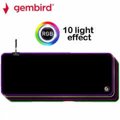 Gaming Mousepad Gembird LED Light FX XL 300 x 800 mm Black