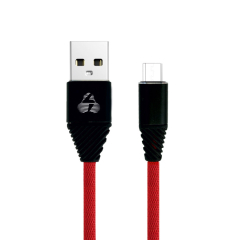 Cable Charger-Data Micro USB Fast Charge 2.1A 1m Red
