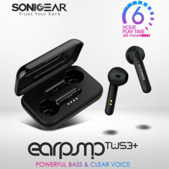 Bluetooth Earphones Sonic Gear TWS3+ Black