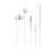Handsfree Hoco M34 With Mic Cable 1.2m White